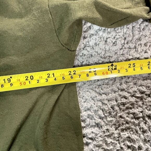 Vintage Oversized T Shirt Women's Short Sleeve Green Gold One Size - Picture 3 of 8